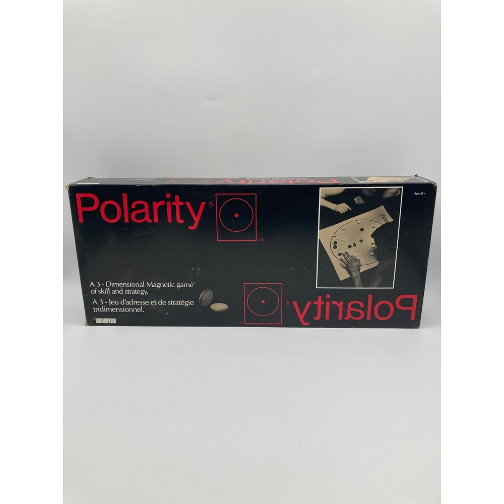 Vintage Polarity Magnetic Board Game - Irwin Toy 1986- 2 Players